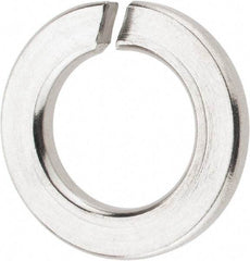 Value Collection - M10, 10.2mm ID, 18.1mm OD, 2.2mm Thick Split Lock Washer - 316 Austenitic Grade A4 Stainless Steel, Uncoated, 10.2mm Min ID, 10.7mm Max ID, 18.1mm Max OD - Makers Industrial Supply