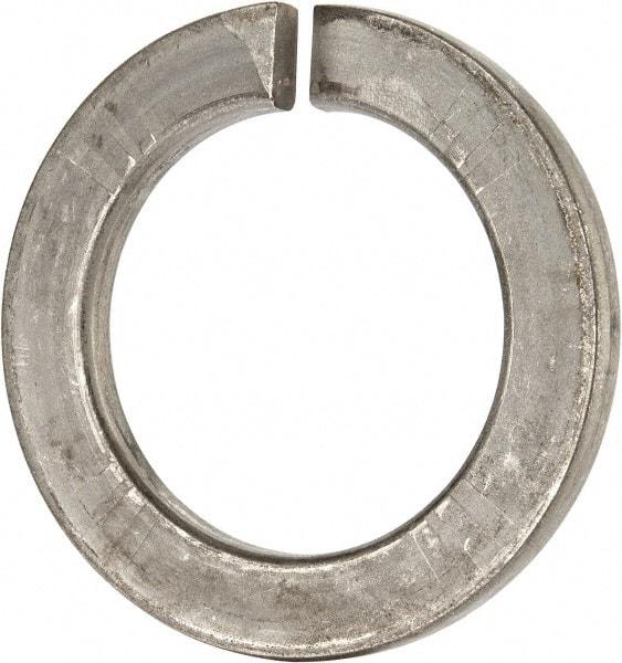 Value Collection - M48, 49mm ID, 75mm OD, 7mm Thick Split Lock Washer - 316 Austenitic Grade A4 Stainless Steel, Uncoated, 49mm Min ID, 50.5mm Max ID, 75mm Max OD - Makers Industrial Supply