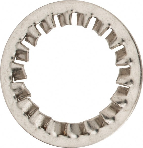 Value Collection - M30 Screw, 31mm ID, Stainless Steel Internal Tooth Lock Washer - 48mm OD, Uncoated, Grade 316 & Austenitic A4 - Makers Industrial Supply