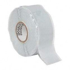 3M - 1" x 30', Gray Silicone Electrical Tape - Series 70, 12 mil Thick - Makers Industrial Supply