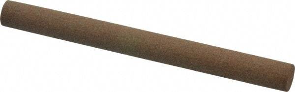 Made in USA - 4" Long x 3/8" Diam x 3/8" Thick, Aluminum Oxide Sharpening Stone - Round, Medium Grade - Makers Industrial Supply