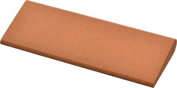 Made in USA - 4-1/2" Long x 1-3/4" Diam x 1/2" Thick, Aluminum Oxide Sharpening Stone - Round, Fine Grade - Makers Industrial Supply