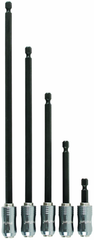 5 Piece - 2.4" - 9.8" Lengths - Proturn 1/4" Quick Release Bit Holder Set with Magnets - Makers Industrial Supply