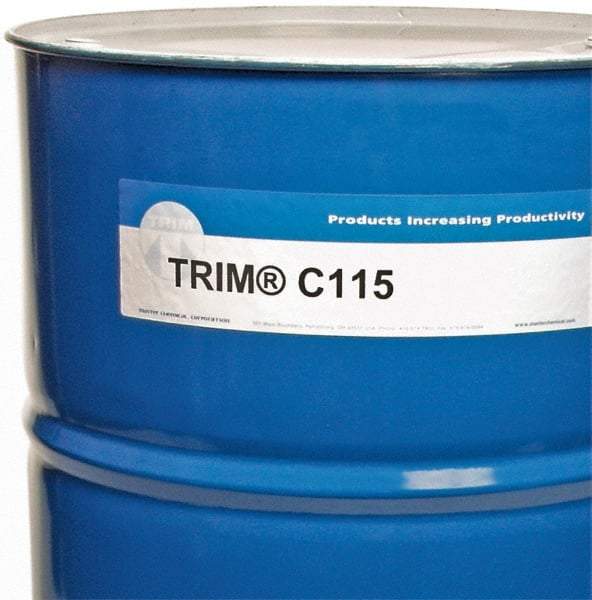 Master Fluid Solutions - Trim C115, 54 Gal Drum Grinding Fluid - Synthetic, For Machining - Makers Industrial Supply