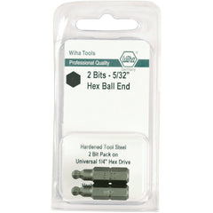 Ball End Hex Inch Insert Bit 7/32″ × 25mm (2 Bit Pack) - Makers Industrial Supply