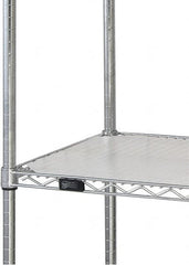 Quantum Storage - 18" Wide, Open Shelving Accessory/Component - HDPE, Polyethylene Finish, 60" Long, Use with Wire Shelving Units - Makers Industrial Supply