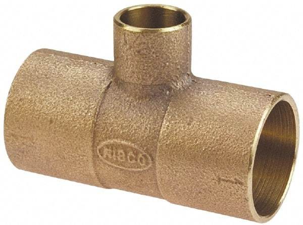 NIBCO - 3 x 2 x 1-1/2" Cast Copper Pipe Tee - C x C x C, Pressure Fitting - Makers Industrial Supply