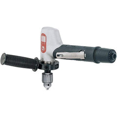 Dynabrade - 1/2" Keyed Chuck - Right Angle Handle, 3,400 RPM, 0.7 hp, 90 psi - Makers Industrial Supply