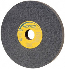 Norton - 8" Diam x 1-1/4" Hole x 3/4" Thick, I Hardness, 100 Grit Surface Grinding Wheel - Silicon Carbide, Type 1, Fine Grade, 3,600 Max RPM, Vitrified Bond, No Recess - Makers Industrial Supply