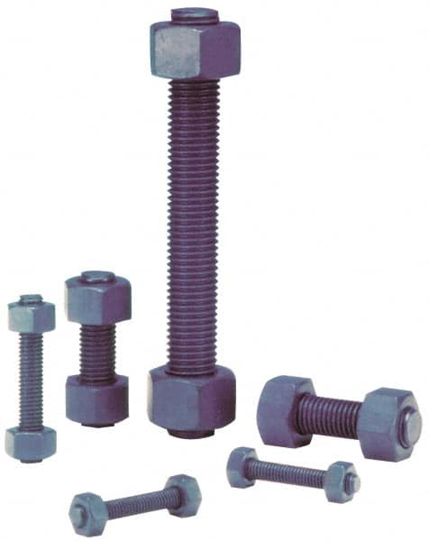 Dan-Loc Bolt & Gasket - 5/8-11 3" OAL Fully Threaded Stud - Alloy Steel, Plain Finish - Makers Industrial Supply