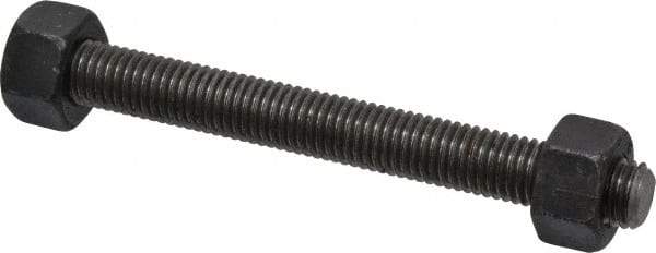 Dan-Loc Bolt & Gasket - 5/8-11 6" OAL Fully Threaded Stud - Alloy Steel, Plain Finish - Makers Industrial Supply