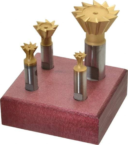 Value Collection - Dovetail Cutter Sets Included Angle: 60 Minimum Cutting Diameter (Inch): 3/8 - Makers Industrial Supply