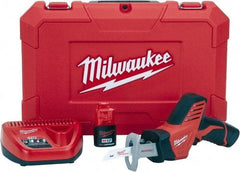 Milwaukee Tool - 12V, 0 to 3,000 SPM, Cordless Reciprocating Saw - 1/2" Stroke Length, 11" Saw Length, Lithium-Ion Batteries Included - Makers Industrial Supply