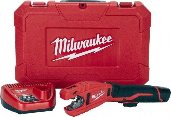 Milwaukee Tool - 3/8" to 1" Pipe Capacity, Tube Cutter - Cuts Copper, 14" OAL, 12 Volt - Makers Industrial Supply