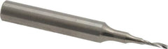 Onsrud - 1/16" Cutting Diam x 1/4" Length of Cut, 1 Flute, Upcut Spiral Router Bit - Uncoated, Right Hand Cut, Solid Carbide, 2" OAL x 1/4" Shank Diam, Single Edge, 21° Helix Angle - Makers Industrial Supply