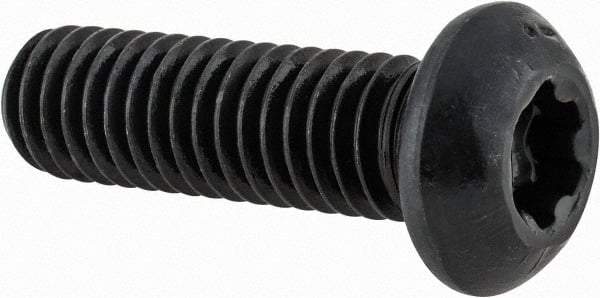 Camcar - 3/8-16 UNC Torx Plus Drive, Button Screw - Alloy Steel, Black Oxide Finish, Fully Threaded, 1-1/4" Length Under Head - Makers Industrial Supply