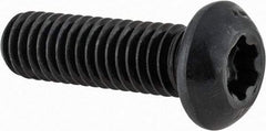 Camcar - 3/8-16 UNC Torx Plus Drive, Button Screw - Alloy Steel, Black Oxide Finish, Fully Threaded, 1-1/4" Length Under Head - Makers Industrial Supply