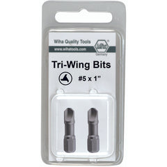 Tri-Wing Insert Bit #1 × 25mm (2 Bit Pack) - Makers Industrial Supply