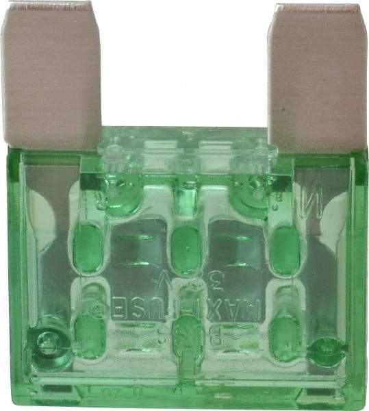 Cooper Bussmann - 30 Amp, 32 VDC, Bussmann MAX-30, Fast Acting Automotive Fuse - 1.35" Long, Green, Littlefuse MAX30, Ferraz Shawmut AF3-30 - Makers Industrial Supply