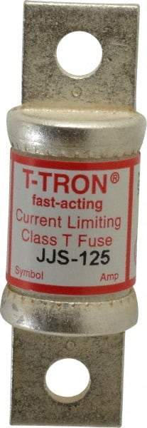 Cooper Bussmann - 600 VAC, 125 Amp, Fast-Acting General Purpose Fuse - Bolt-on Mount, 3-1/4" OAL, 200 at AC (RMS) kA Rating, 7/8" Diam - Makers Industrial Supply