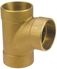 NIBCO - 4", Cast Copper Drain, Waste & Vent Pipe Tee - C x C x C - Makers Industrial Supply