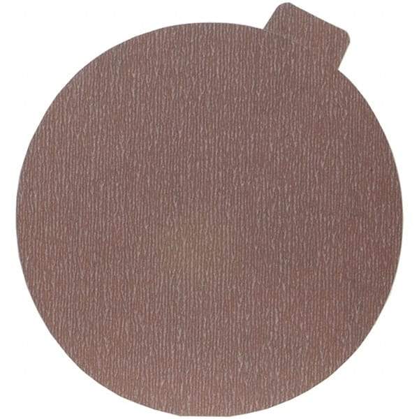 Norton - 6" Diam, 1,200 Grit Aluminum Oxide Adhesive PSA Disc - Ultra Fine Grade, Natural, B Weighted Backing, Flexible - Makers Industrial Supply