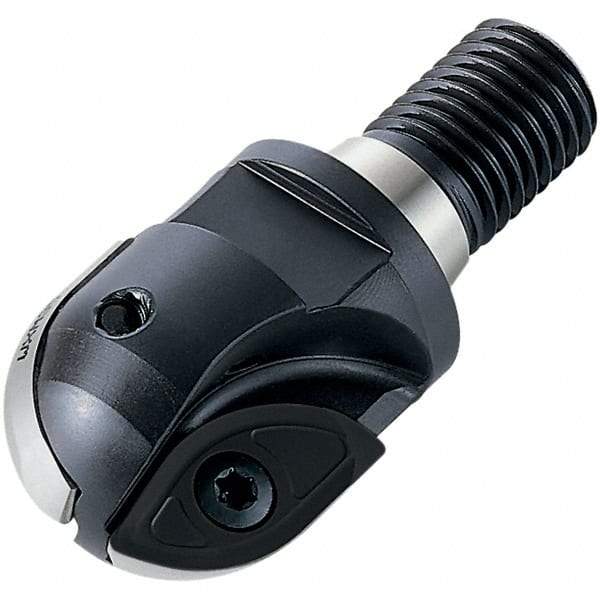 Walter - 1-1/4" Cut Diam, 0.98" Max Depth of Cut, 1.102" Shank Diam, Indexable Ball Nose End Mill - 1.58" Head Length, Modular Connection, F2339 Toolholder, XDMT 2506159 R Insert - Makers Industrial Supply