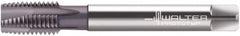 Walter-Prototyp - 3/4-16 UNF, 4 Flute, TiCN Finish, Powdered Metal Spiral Point Tap - Plug Chamfer, Right Hand Thread, 4-1/4" OAL, 30mm Thread Length, 14.99mm Shank Diam, 3B Class of Fit, Series A2325766 - Exact Industrial Supply