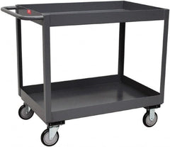 Jamco - 1,200 Lb Capacity, 36" Wide x 18" Long x 39" High Deep Shelf Cart - 2 Shelf, Steel - Makers Industrial Supply