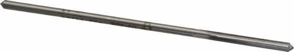 Made in USA - 0.132" High Speed Steel 4 Flute Chucking Reamer - Straight Flute, 0.119" Straight Shank, 7/8" Flute Length, 3-1/2" OAL - Makers Industrial Supply