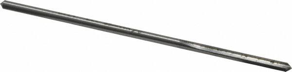 Made in USA - 0.134" High Speed Steel 4 Flute Chucking Reamer - Straight Flute, 0.119" Straight Shank, 7/8" Flute Length, 3-1/2" OAL - Makers Industrial Supply