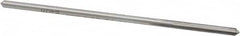 Made in USA - 0.1375" High Speed Steel 4 Flute Chucking Reamer - Straight Flute, 0.1275" Straight Shank, 1" Flute Length, 4" OAL - Makers Industrial Supply