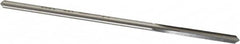 Made in USA - 0.1395" High Speed Steel 4 Flute Chucking Reamer - Straight Flute, 0.135" Straight Shank, 1" Flute Length, 4" OAL - Makers Industrial Supply