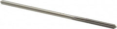 Made in USA - 5/32" High Speed Steel 4 Flute Chucking Reamer - Straight Flute, 0.151" Straight Shank, 1" Flute Length, 4" OAL - Makers Industrial Supply