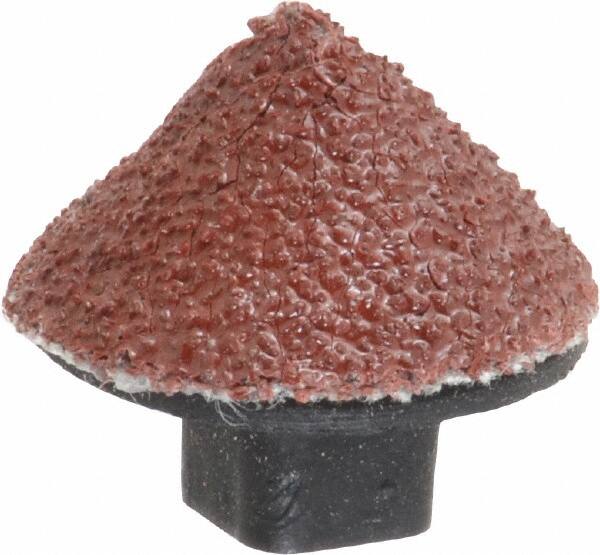 Superior Abrasives - 5/8" Diam 60 Grit 90° Included Angle Cone Center Lap - Aluminum Oxide, Medium Grade, Shank Mounted - Makers Industrial Supply