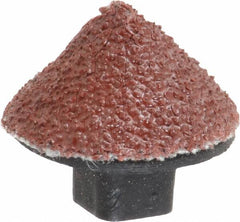 Superior Abrasives - 5/8" Diam 60 Grit 90° Included Angle Cone Center Lap - Aluminum Oxide, Medium Grade, Shank Mounted - Makers Industrial Supply