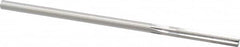 Made in USA - 0.2025" High Speed Steel 6 Flute Chucking Reamer - Straight Flute, 0.1945" Straight Shank, 1-1/4" Flute Length, 5" OAL - Makers Industrial Supply