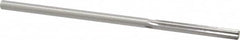 Made in USA - 0.2045" High Speed Steel 6 Flute Chucking Reamer - Straight Flute, 0.1945" Straight Shank, 1-1/4" Flute Length, 5" OAL - Makers Industrial Supply