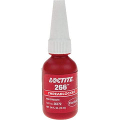 Loctite - 10 mL, Red, High Strength Threadlocker - Series 266 - Makers Industrial Supply