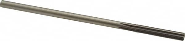 Made in USA - 0.218" High Speed Steel 6 Flute Chucking Reamer - Straight Flute, 0.2075" Straight Shank, 1-1/4" Flute Length, 5" OAL - Makers Industrial Supply