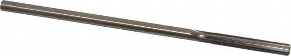 Made in USA - 0.245" High Speed Steel 6 Flute Chucking Reamer - Straight Flute, 0.2329" Straight Shank, 1-1/2" Flute Length, 6" OAL - Makers Industrial Supply