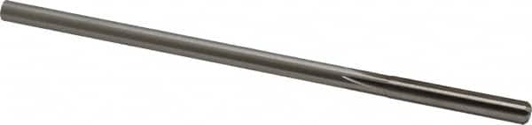 Made in USA - 0.254" High Speed Steel 6 Flute Chucking Reamer - Straight Flute, 0.2405" Straight Shank, 1-1/2" Flute Length, 6" OAL - Makers Industrial Supply