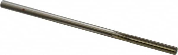 Made in USA - 0.258" High Speed Steel 6 Flute Chucking Reamer - Straight Flute, 1/4" Straight Shank, 1-1/2" Flute Length, 6" OAL - Makers Industrial Supply