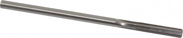 Made in USA - 19/64" High Speed Steel 6 Flute Chucking Reamer - Straight Flute, 0.2792" Straight Shank, 1-1/2" Flute Length, 6" OAL - Makers Industrial Supply