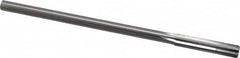 Made in USA - 0.365" High Speed Steel 6 Flute Chucking Reamer - Straight Flute, 0.3105" Straight Shank, 1-3/4" Flute Length, 7" OAL - Makers Industrial Supply