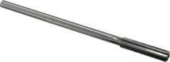 Made in USA - 0.402" High Speed Steel 6 Flute Chucking Reamer - Straight Flute, 0.3105" Straight Shank, 1-3/4" Flute Length, 7" OAL - Makers Industrial Supply