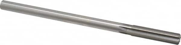 Made in USA - 0.477" High Speed Steel 6 Flute Chucking Reamer - Straight Flute, 0.4355" Straight Shank, 2" Flute Length, 8" OAL - Makers Industrial Supply