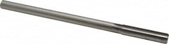 Made in USA - 0.485" High Speed Steel 6 Flute Chucking Reamer - Straight Flute, 0.4355" Straight Shank, 2" Flute Length, 8" OAL - Makers Industrial Supply