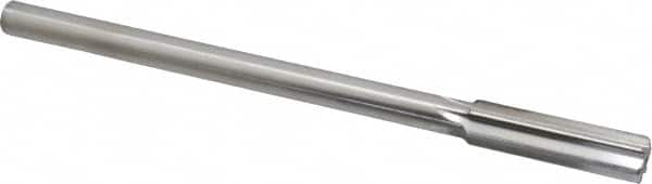 Made in USA - 0.548" High Speed Steel Chucking Reamer - Straight Flute, Straight Shank - Makers Industrial Supply