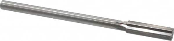 Made in USA - 0.569" High Speed Steel Chucking Reamer - Straight Flute, Straight Shank - Makers Industrial Supply